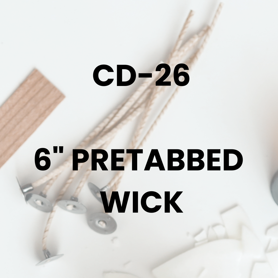 CD - 26 6" Pretabbed Wick - FragranceBuddy