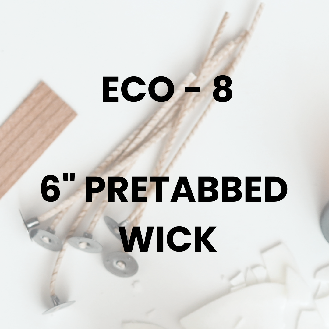 ECO - 8 6" Pretabbed Wick - FragranceBuddy