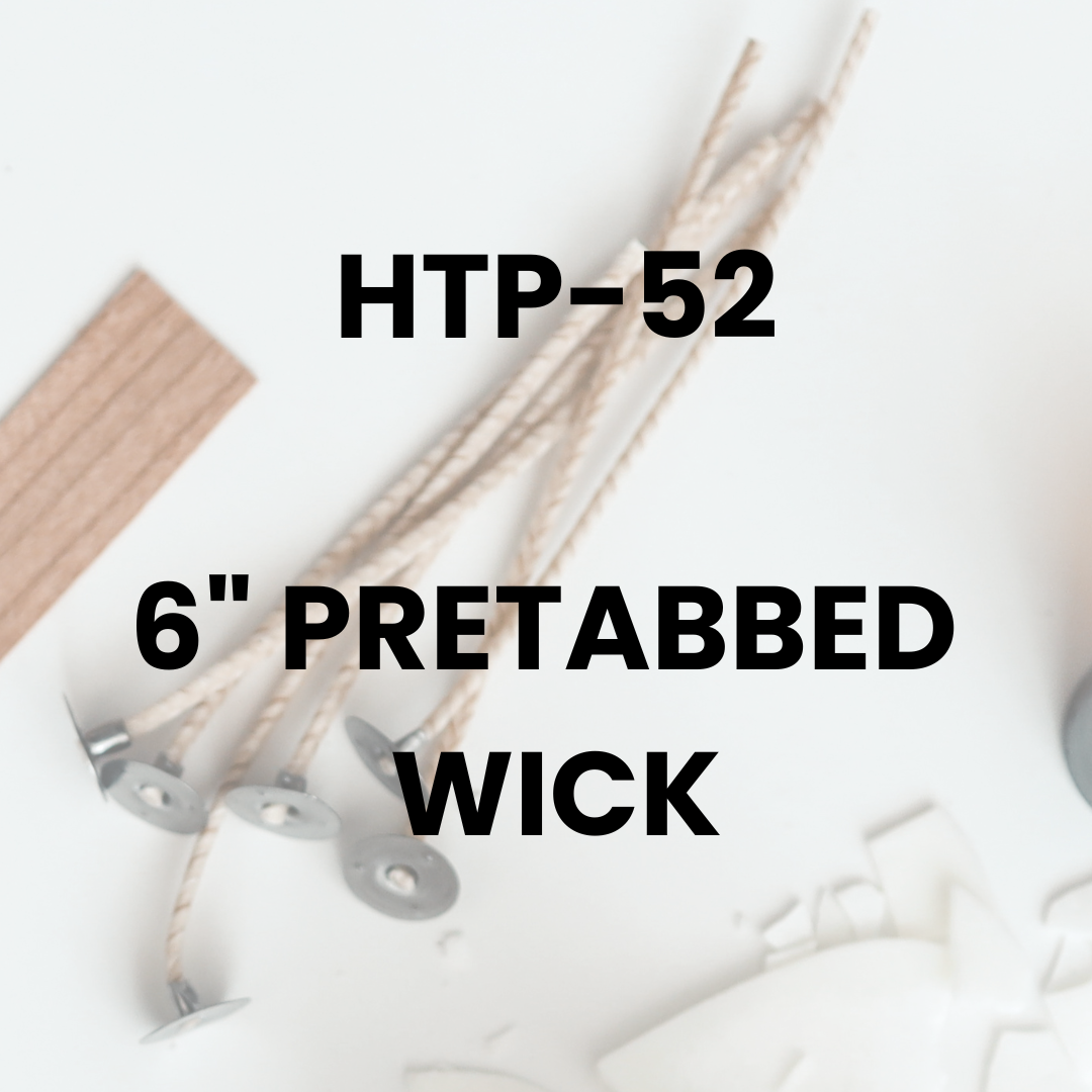 HTP 52 6" Pretabbed Wick - FragranceBuddy